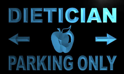 Dietician Parking Only Neon Light Sign